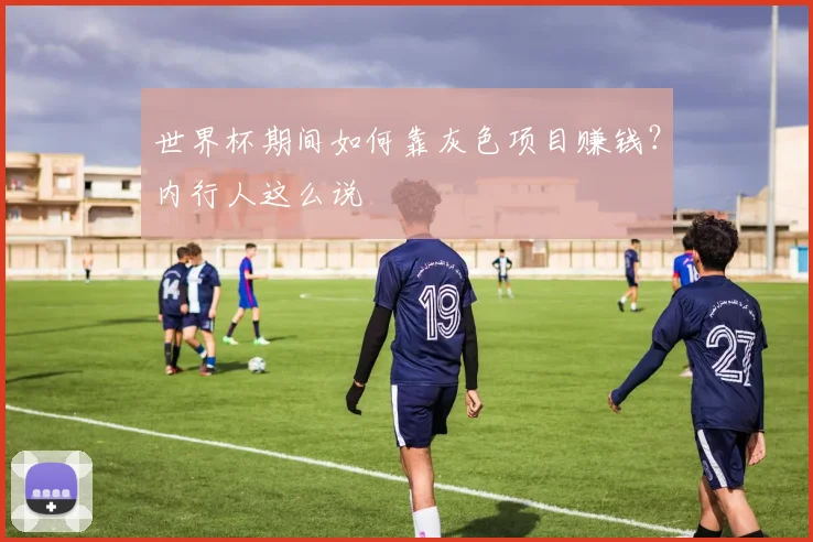 世界杯期间如何靠灰色项目赚钱？内行人这么说